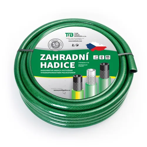 Zahradní hadice černo zelená Hobby 1/2"