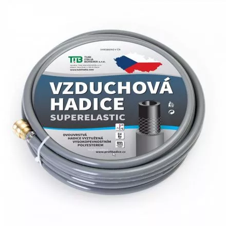 Vzduchová hadice superelastic s rychlospojkami 6x12 mm