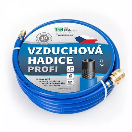 Vzduchová hadice s rychlospojkami modrá 6x12 mm