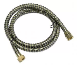 Sprchová hadice Spiral antracit-zlato 200 cm