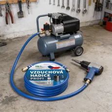 Vzduchová hadice s rychlospojkami modrá 13x19 mm