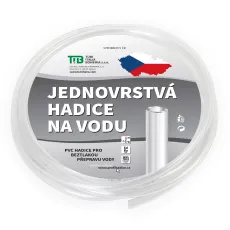 Průhledná jednovrstvá hadice 10x16 mm